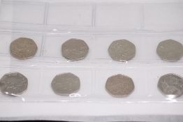 8 Collectable 50p coins