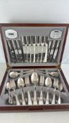Viners 44-Piece Silver-Plated Canteen of Cutlery (Service for 6) in Fitted Case