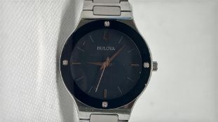Bulova Quartz Bracelet Watch with MOP Dial and Dia