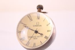 Brass & glass bubble clock