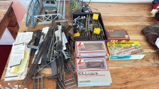 Group of OO/HO Scale Model Railway Track, Accessories and Control Equipment
