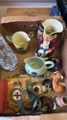 Group of mixed ceramics, glass, and assorted collectibles