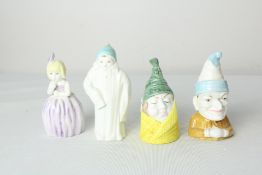 Royal Worcester candle snuffers x4 with coa