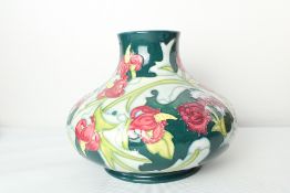 Moorcroft Leicester pattern vase by Rachel Bishop