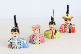 Lorna Bailey set of beatle head toby jugs