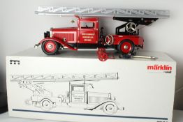 Marklin Metall 1991 Werksfeuerweha Goppingen clock