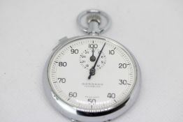 Garrard Incabloc stop watch with sub second dial