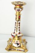 Royal crown derby old imari 1128 candle stick Heig