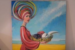 Claudio Giulianelli ll faro olio su tela (The ligh