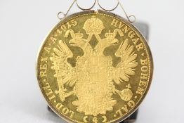 1915 Ducat Austrian restrike gold coin struck in 0