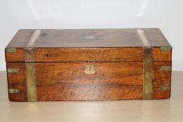 Large Victorian writing slope with 3 secrets drawe