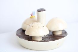 1930s Carlton Ware hand painted novelty cruet set,