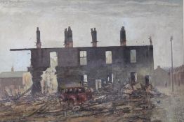 Harry Kingsley northern Artist - oil on board sign