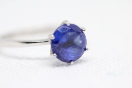 Tanzanite ring set in platinum, approx tanzanite s
