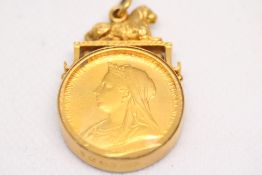 1897 Victorian diamond jubilee gold coin/medal iss