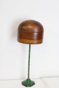 Antique solid wood milliners hat stand set upon wr