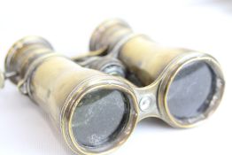 A pair of C19th unusual Triple Optic binoculars. C
