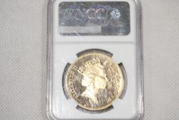 1996 Great Britain 5 sovereign proof ultra cameo .