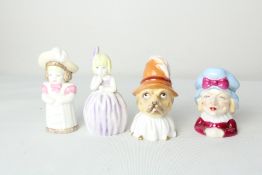 Royal Worcester candle snuffers x4 with coa