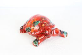 Anita Harris tortoise signed in gold