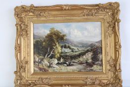 Robert John Hammond (born 1854-1911) original signed oil on canvas antwqiue framed painting. British