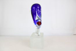 Picasso style murano head, indistrict siganture to