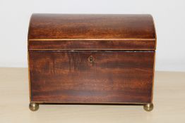 Mahogany Georgian tea caddy