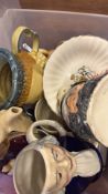 Group of assorted ceramic character jugs and decorative tablewares