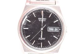 Seiko Quartz SQ100 7N43-8001 with Day & Date