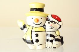 Lorna Bailey snowman cat