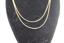 9ct Gold necklace Weight 3.9g Length 50 cm