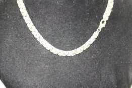 Silver heavy necklace