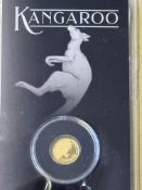 999.99 gold kangaroo coin Perth mint Australia 0.5