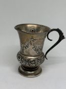Silver cup, full Birmingham hallmarks Maker A & Co