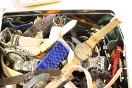 Large collection of wristwatches - all untested