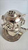 U.S. Navy Mark IV Style Diving Helmet (Morse Diving Equipment Co. nameplate) Desk piece