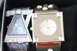 Two Ladies Cuff Watches in Box