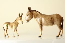 2 Beswick donkeys