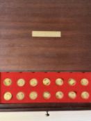 Silver coin/medal collection 14 in total 'Our roya