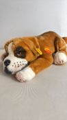 A Steiff Saint Bernard Puppy Plush Toy