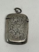 Silver vesta case Weight 19.4g
