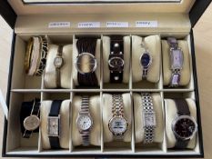 Boxed collection of fashion watches - 11 in total