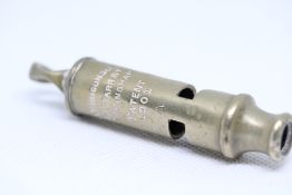 Military whistle J Hudson & Co 13 Barr street Birm