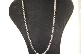 28'' silver roll-a-ball neck chain