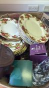 Group of Plates and Caithness Glass, with Assorted Decorative Items