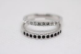 Dual Swarovski ring Size N in the original box