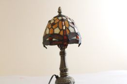Tiffany-style stained-glass table lamp