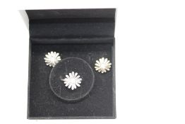 Pandora silver ring & earrings