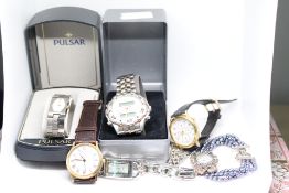 Collection of fashion wristwatches
