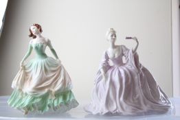 2 Coalport figures